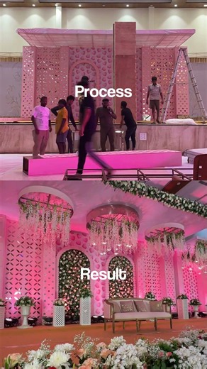 From chaos to wedding magic ✨🌸 The BTS behind every perfect decor 💍 #Vermilion