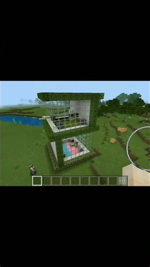 I make wonderful transparent Home in minecraft 😱 #minecraft