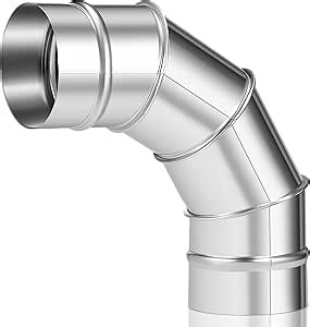 3 Inch Pellet Stove Pipe 90 Degree Stainless Steel Vent Stove Pipe Elbow for Indoor Outdoor Vent Exhaust(90 Degree)