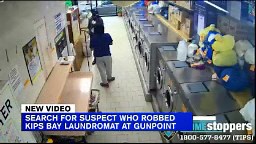 Manhattan laundromat robbery caught on camera in Kips Bay