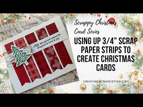 Using Up My Leftover Christmas Paper Scraps