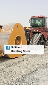 29K views · 192 reactions | This land compactor has a 3-sided drum. | Interesting Engineering | Facebook