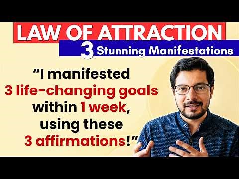 MANIFESTATION #263: 🔥 3 HUGE Life-Goals Achieved in 7 Days with Powerful Law of Attraction Technique