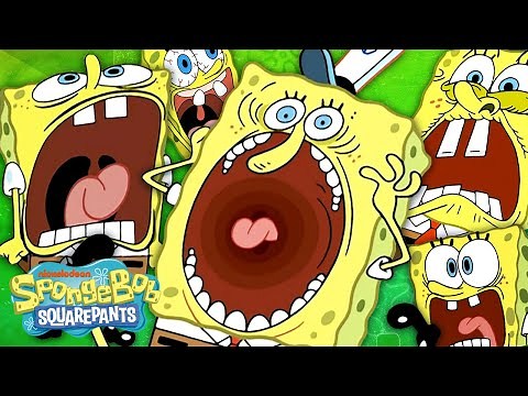 SpongeBob FREAKING OUT For 5 Minutes Straight 😱 | SpongeBob