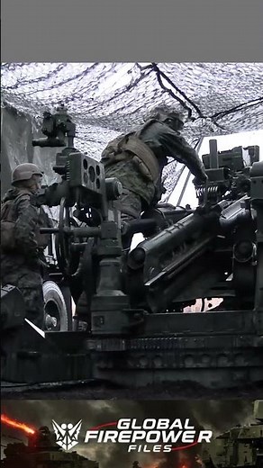 When the M777 HOWITZER Hits… The Ground TREMBLES #military #militaryshorts #army