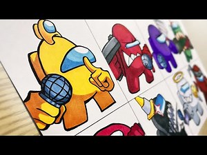 Drawing FRIDAY NIGHT FUNKIN' MODS - IMPOSTOR V3+V4 / AMONG US