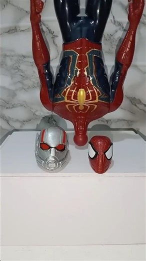 Spiderman And Ant-Man Choose Head Swap #marveltoys #spiderman