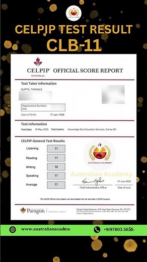 CELPIP Test Result | CELPIP CLB 11 | CELPIP | CELPIP Online | CELPIP Preparation | CELPIP Canada