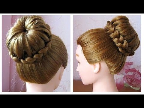 Chignon tressé facile ♡ Tuto coiffure simple et rapide cheveux long/mi long