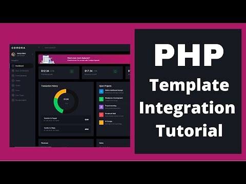 Php Admin Dashboard Template Integration | PHP 8 | Free Download