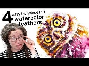 Anyone Can Paint Feathers in Watercolor (4 Easy Techniques)