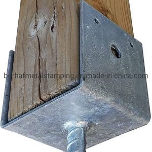 [Hot Item] Hot-Dipped Galvanised Customupports Bolt Down Post Fitting Galvanised Bracket
