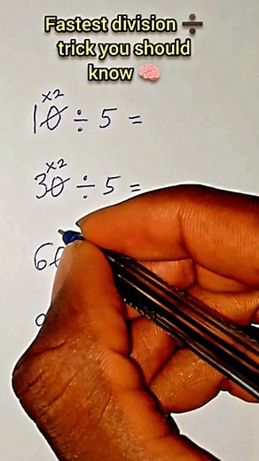 Divide numbers in seconds | easy and fast way to divide numbers by 5 🧠📌 | Tutor Precious