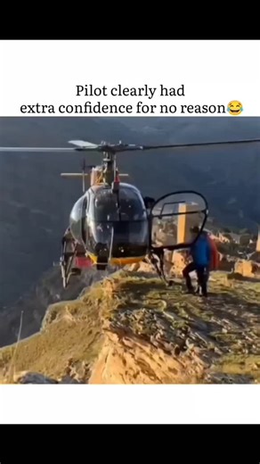 ___the___kp___boy ___ on Instagram: "Title: Helicopter Cliffside Crash 🚁⛰️ ​Director: N/A (User-generated content/Viral footage) ​Genre: Documentary / Action / Real-life Footage ​Runtime: 00:14 ​Language: English (Background song) ​Release Date: Viral online circa 2023-2024 ​Cast: Pilot and ground crew (unnamed) ​Plot Summary: A pilot attempts a "pinnacle landing" or a low-hover maneuver on the edge of a steep cliff to drop off passengers. Due to either a technical failure or a miscalculation o