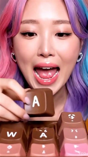 GIANT SCHOOL KEYBOARD ASMR ⌨️ | Crunchy, Chewy & Talking Mukbang #mukbang #asmr