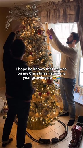 DAVEY & OMIE | Gay Travel Couple on Instagram: "Our 4th Christmas together. 🥹 As gay men that grew up not seeing queer couples at Christmas together (be it in real life or in movies), it wasn’t something we felt was exactly possible. So we don’t take for granted how beautiful it is to share this holiday together. 🫶🏻🫶🏽 We hope you all have so much love around you during this time. And for our single gays! We often get messages from other gay men saying that they’ll never meet someone. We jus