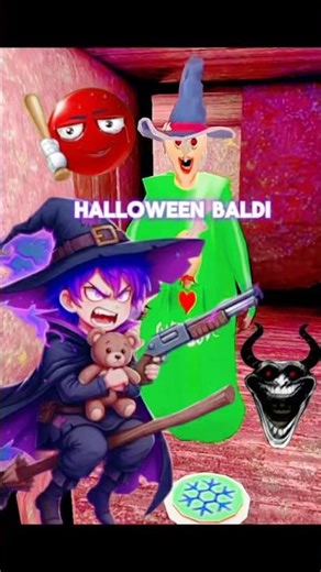 Baldi Halloween granny vs freezer trep with Slendrina funny trolling #granny#funny #halloween #baldi