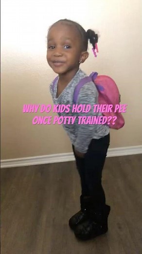 Kids hold their pee thinking they gonna miss something! #shorts #pottytraining #toddlerlife