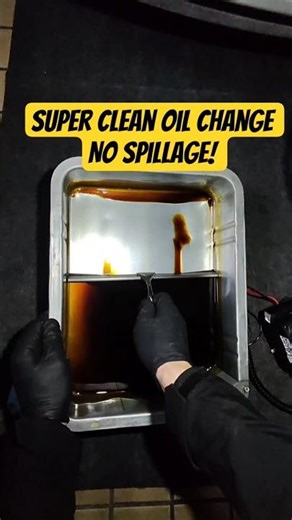 How to : Super Clean No Mess Oil change at home! #mechanic #mobilemechanic #carrepair #autorepair