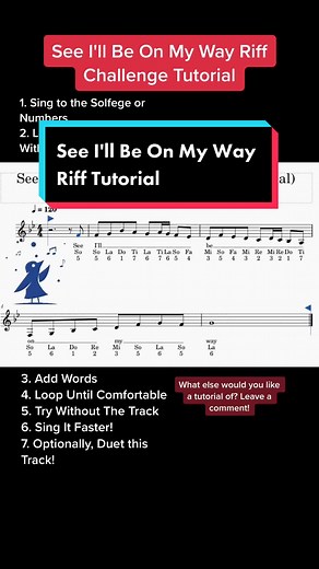 Learn to Sing See I'll Be On My Way Riff Tutorial