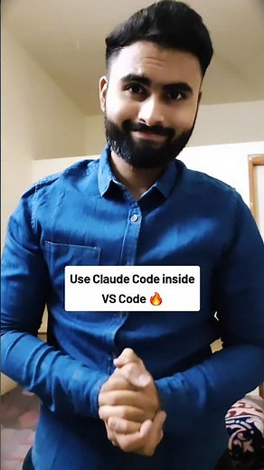 Use Claude Code Inside VS Code 🤯 #html #javascript #webdevelopment #programming #ai #aicoding
