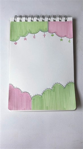362K views · 5.1K reactions | Cute Border Design Idea ☁️✨ | Nelli Journals  Follow for more! #designideas #art #crafts | Nelli Journals | Facebook