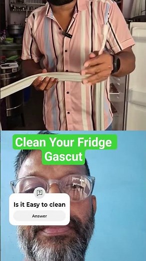 Fridge Gasket Cleaning Hack | Remove Dirt and Bad Smell in 2 Minutes 🧽