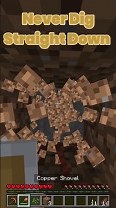 NEVER Dig Straight Down In Minecraft #shorts #gaming #minecraft #funny