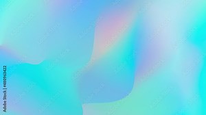 Holographic fluid dynamic looped video background for app, web. Decorative iridescent rainbow hologram texture footage. Pastel trendy floating holo motion graphics