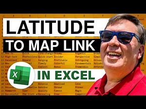 Excel - Excel Latitude to Map Hyperlink - Episode 1753