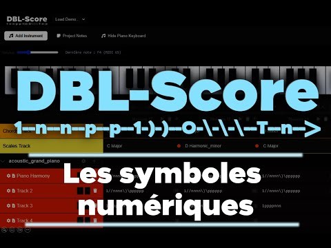 DBL Score - Maîtriser les Symboles Numériques (1-7) pour vos compositions musicales