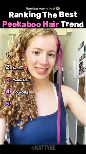 Ranking The Best Peekaboo Hair Trend