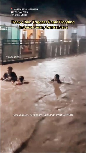 Evening Rainfall Raises Water Levels in Surotrunan, Central Java | Nature of RRT Report