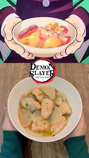 How to make salmon daikon from Demon Slayer (GiyuuTomioka)