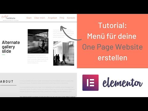 One Page Menü mit Elementor erstellen: So geht's