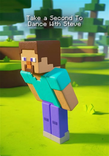 Steve Moves Characters in Minecraft Animation