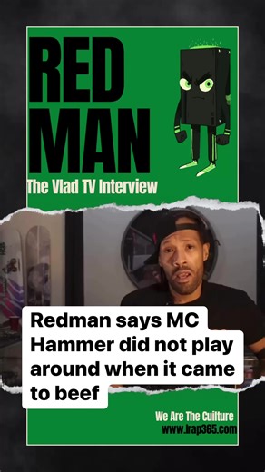 Redman says MC Hammer did not play around when it came to beef #Redman #vladtv | IRap 365