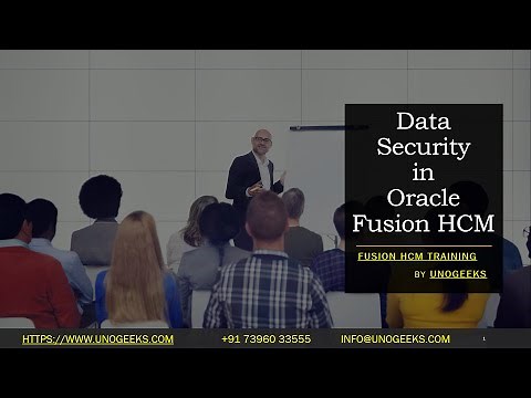 Oracle Fusion HCM Training | Data Security in Oracle Fusion HCM | Oracle Fusion HCM
