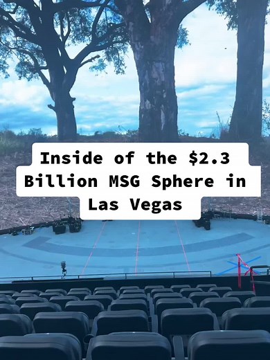 The MSG Sphere officially opens on September 29th with a U2 residency. Credit: Darren Aronofsky #msgsphere #lasvegas