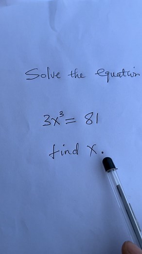 126K views · 301 reactions | Solve the Cubic exponential equation | Mathematics Genius | Facebook