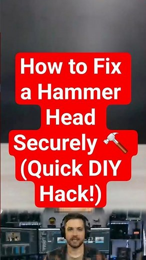 How to Fix a Hammer Head Securely 🔨 (Quick DIY Hack!)