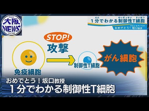 ノーベル賞【1分でわかる制御性T細胞】「免疫学の歴史に残る発見」医療分野の波及に大きな期待