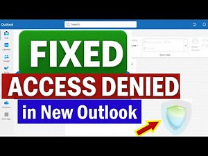 How to Fix Outlook Shield Icon Access Denied Issue | New Outlook Access Denied Problem 2025