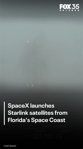 Liftoff! SpaceX's Falcon 9 rocket launched from the Space Coast, sending 29 Starlink into space. | FOX 35 Orlando