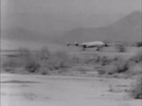 Lockheed Constellation destroyed in an FAA crash test in Arizona in 1965