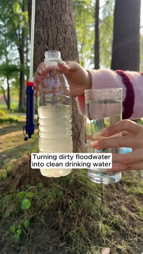 Turning dirty river water into clean water with my 6L gravity water filter.#waterfilter #waterpurifier #membranesolutions #outdoors #survival #camping #tiktokshopblackfriday #dealsforyoudays #falldealsforyou