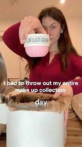 i had to throw away makeup collection