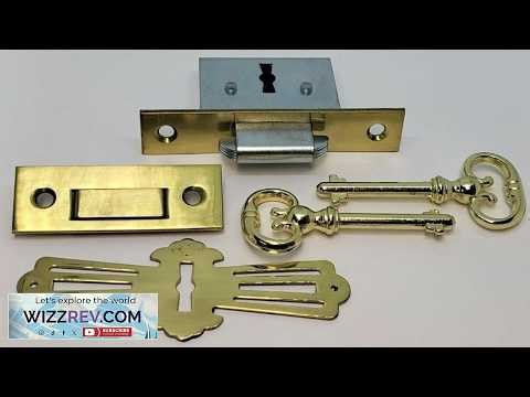 Full Mortise ROLL TOP DESK LOCK SET Square plate brass Lock Catch