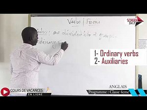 Verbs and form - COURS ANGLAIS, Niveau 4ème