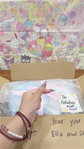A parcel for my bear Athaletia.so many cute items.#packingorders #sanrio #cute #fyp #stationery @Assistant.06